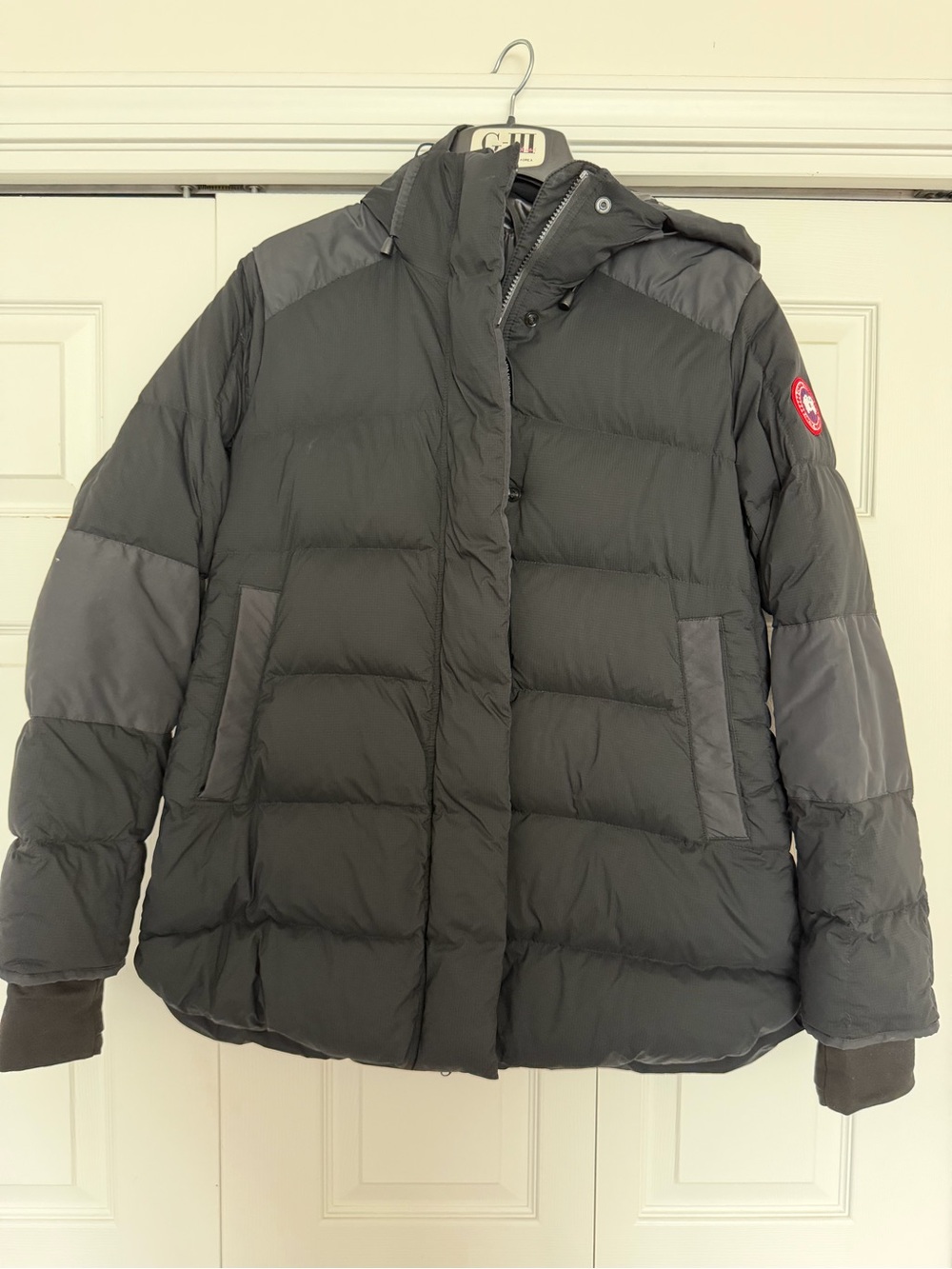 Canada Goose Alliston Black Hooded Puffer Coat